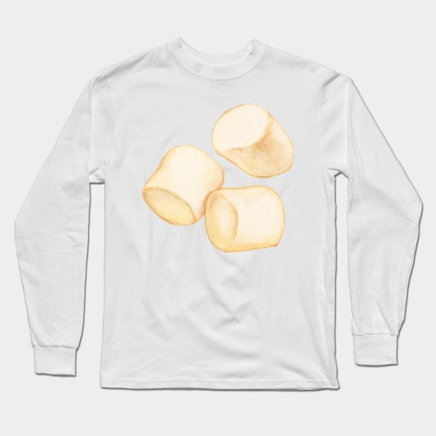 Marshmallow Long Sleeve T-Shirt by KellyGilleran